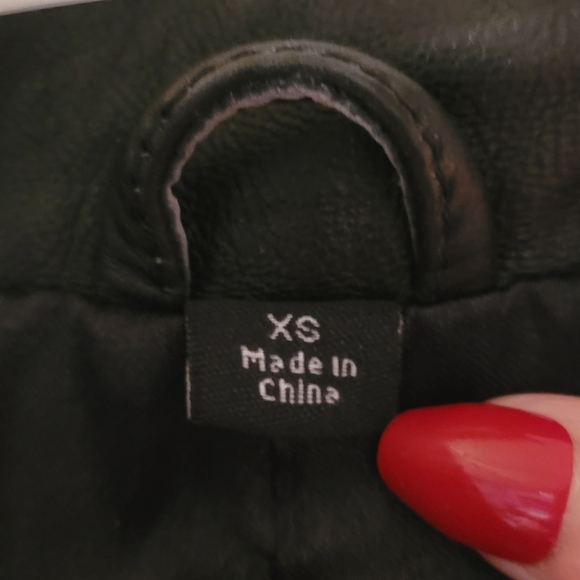 LEATHER JACKET, PAMELA MCCOY, BLACK - Picture 5 of 7